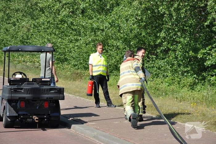Bermbrand snel onder controle