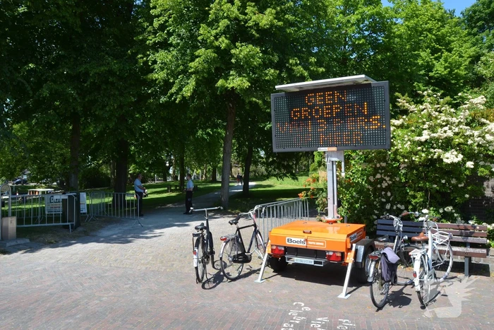 Stadspark afgesloten vanwege corona maatregelen