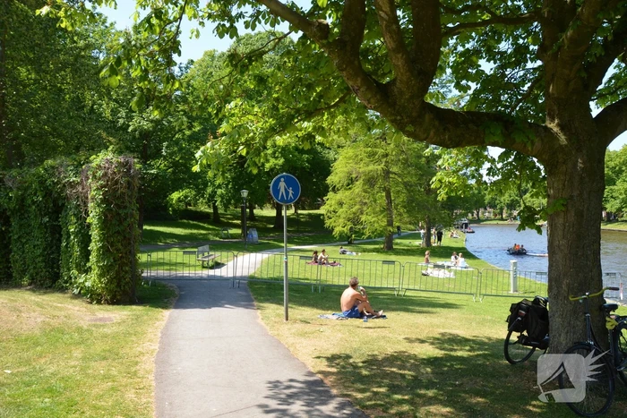 Stadspark afgesloten vanwege corona maatregelen
