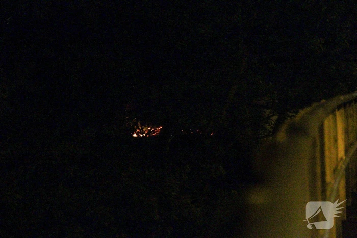 Brand in bos snel onder controle