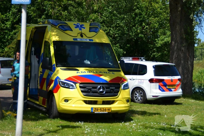 Traumahelikopter landt na val van trap
