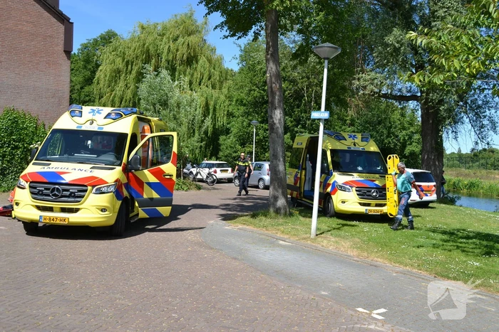 Traumahelikopter landt na val van trap