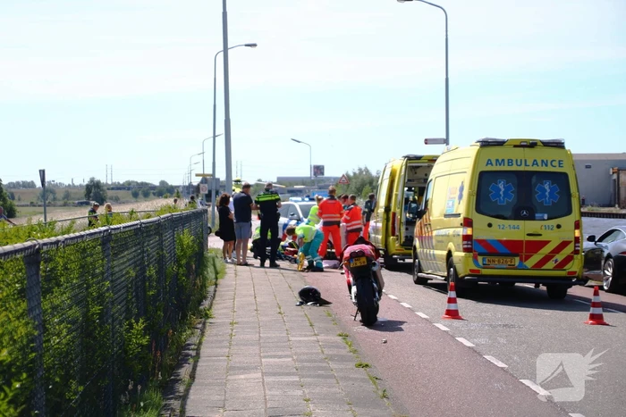 Motorrijder zwaargewond na ongeval