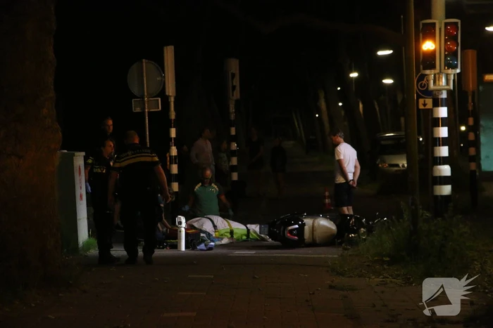 Scooterrijder ernstig gewond na val
