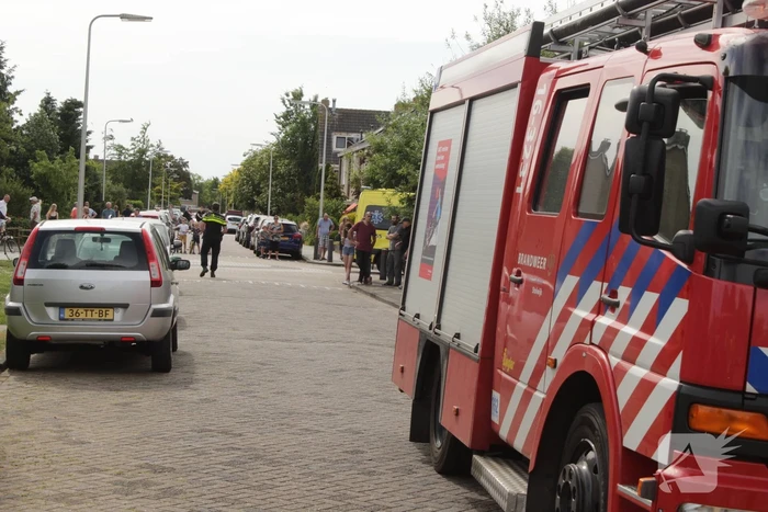 Enorme vlammenzee bij brand in schuur