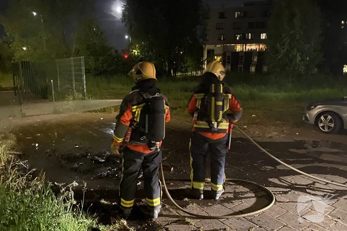 Afvalbrand snel geblust