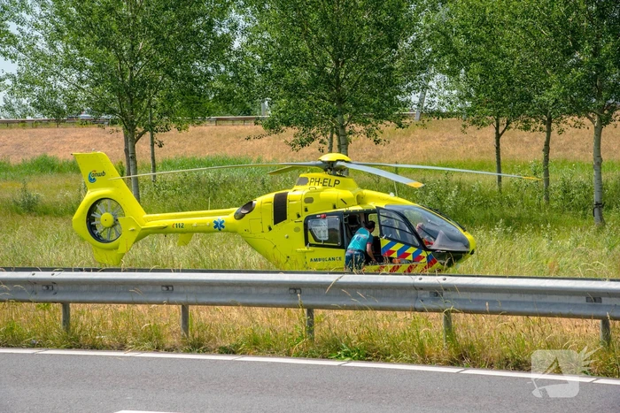 Motorrijder zwaargewond na eenzijdig ongeval