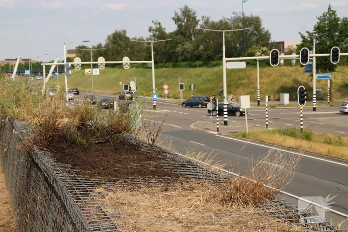Brand op geluidswal snel geblust