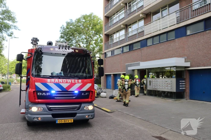 Stopcontact vliegt in brand op twaalfde verdieping