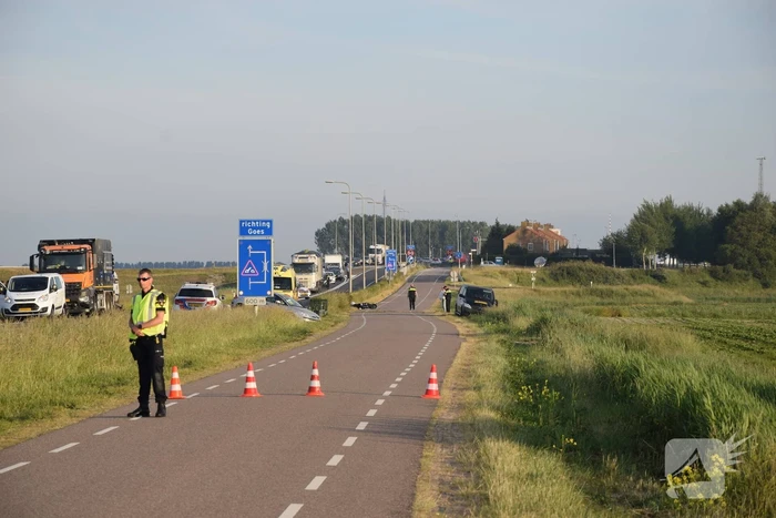 Motorrijder overleden bij ongeval