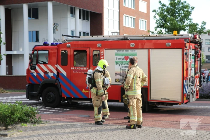 Balkonhek weggesmolten door brand