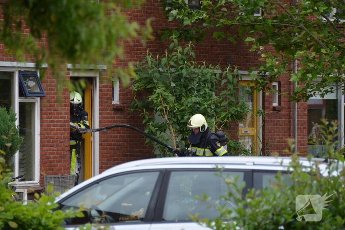 Brand in keuken van woning