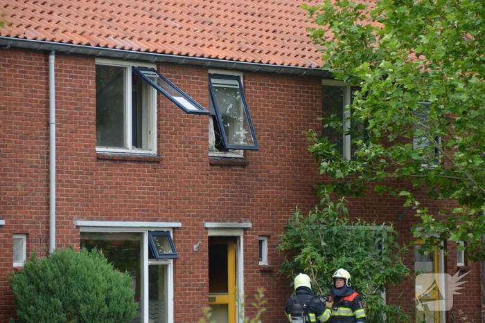 Brand in keuken van woning