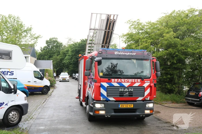 Veel rook bij brand in schuur