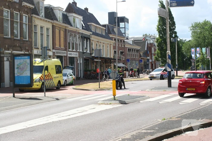 Motorrijder gewond door val op rotonde