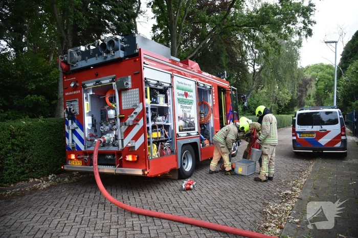 Flinke brand in schoorsteen van villa