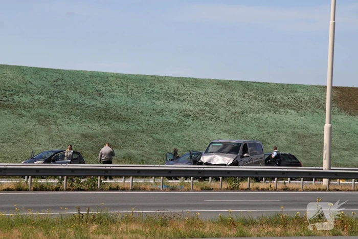 Flinke schade na kop-staart aanrijding