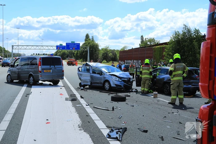 Flinke schade na kop-staart aanrijding
