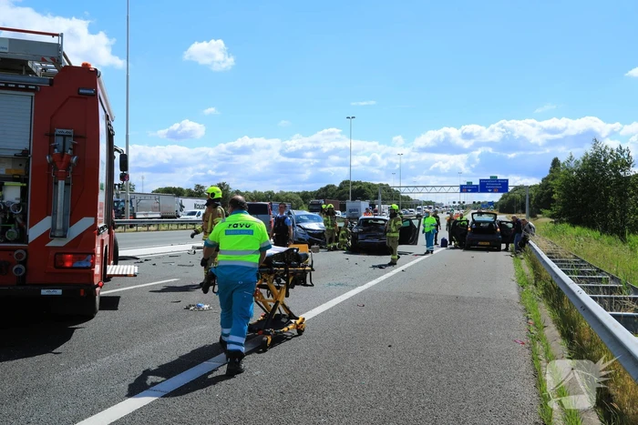 Flinke schade na kop-staart aanrijding