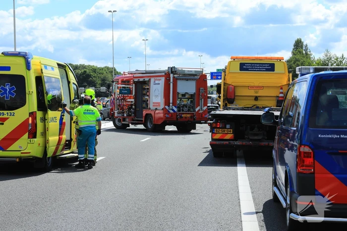 Flinke schade na kop-staart aanrijding