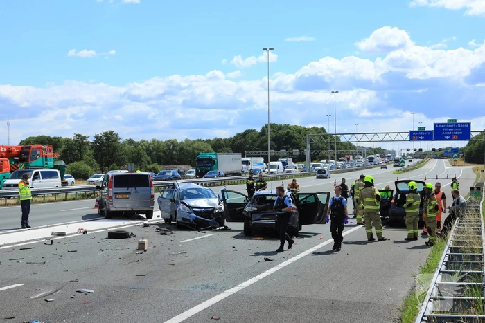 Flinke schade na kop-staart aanrijding