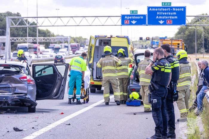 Flinke schade na kop-staart aanrijding