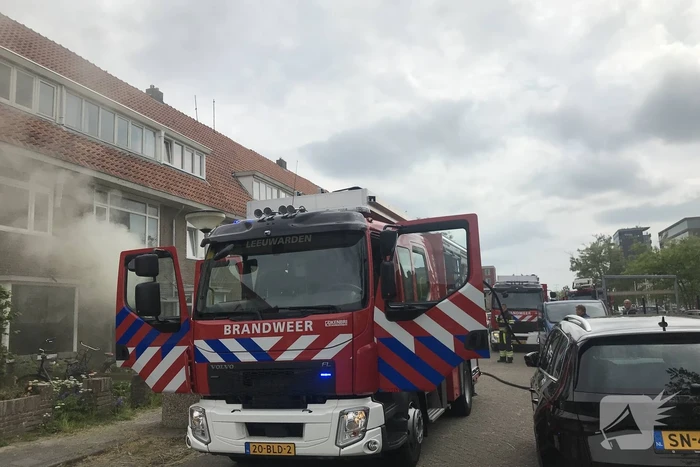 Veel rook bij brand in woning