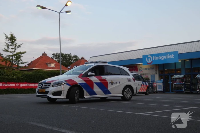 Overval op Hoogvliet supermarkt