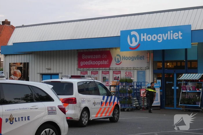Overval op Hoogvliet supermarkt