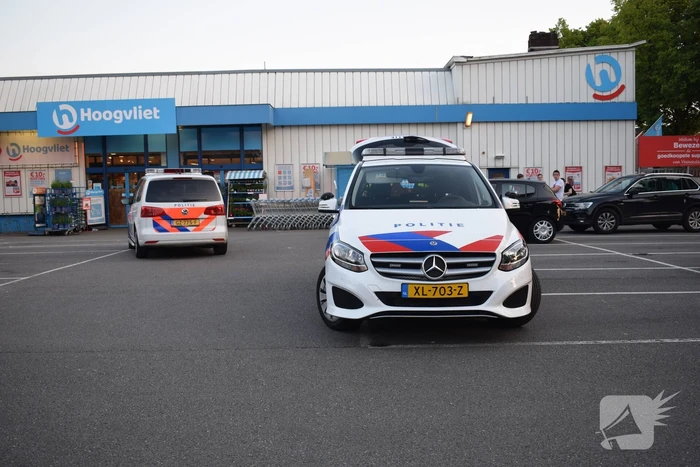 Overval op Hoogvliet supermarkt