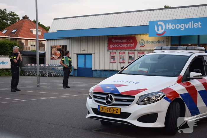 Overval op Hoogvliet supermarkt