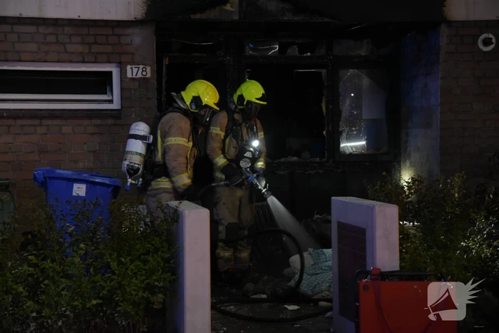 Woning verwoest door flinke brand