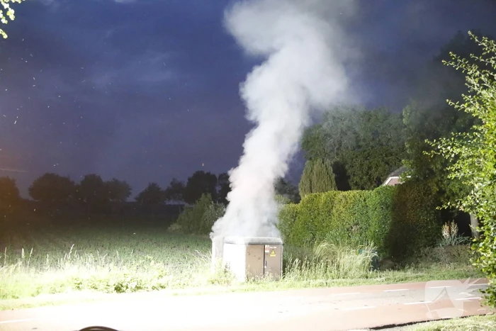Veel rook bij brand in transformatorhuis