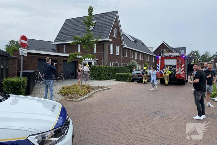 Gasbarbecue vliegt in brand