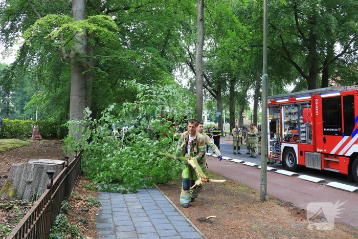 Auto crasht belandt op zijkant, bestuurder slaat op de vlucht