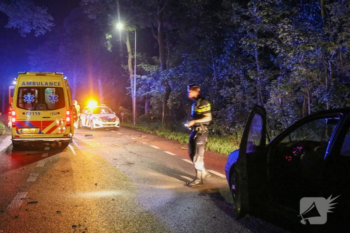 Personenauto total loss na eenzijdige botsing
