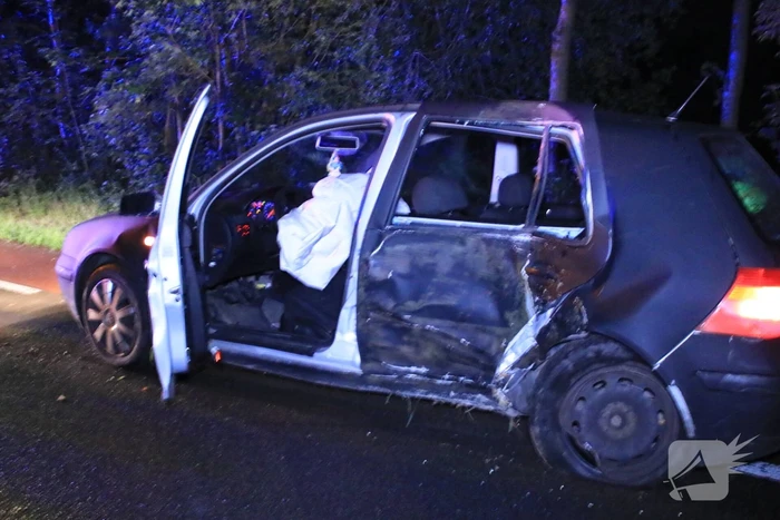 Personenauto total loss na eenzijdige botsing