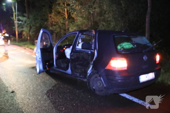 Personenauto total loss na eenzijdige botsing