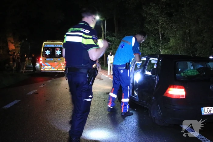Personenauto total loss na eenzijdige botsing