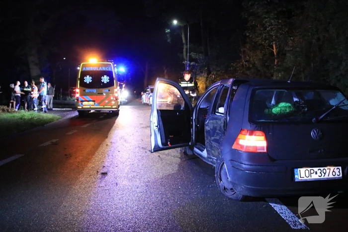 Personenauto total loss na eenzijdige botsing