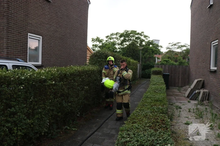 Duiventil vol rook na afgaan van rookbom