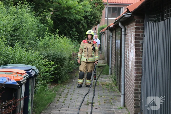 Duiventil vol rook na afgaan van rookbom