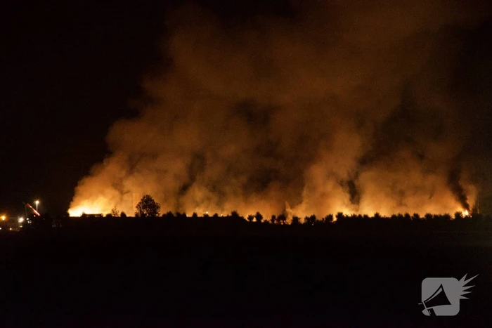 Grote brand verwoest loods