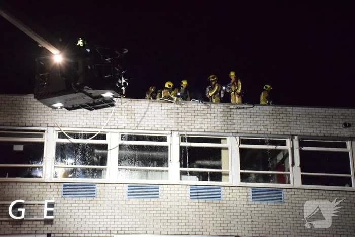 Brand in spouwmuur van Oranje Nassau College