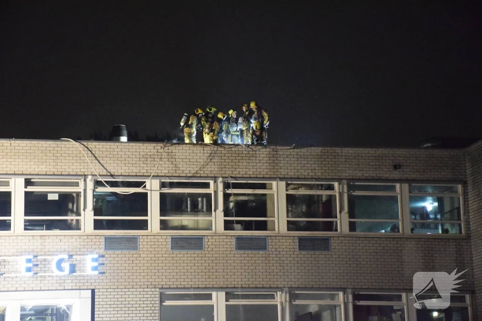Brand in spouwmuur van Oranje Nassau College
