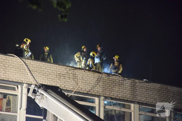 Brand in spouwmuur van Oranje Nassau College