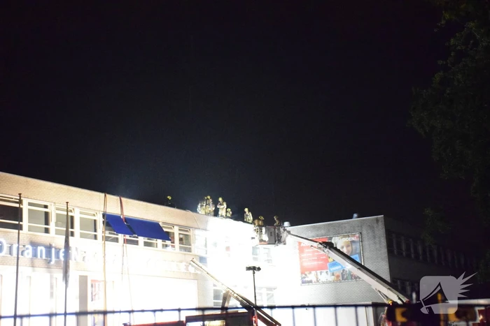 Brand in spouwmuur van Oranje Nassau College