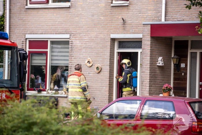Brand in keuken van woning