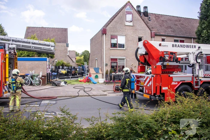 Brand in keuken van woning