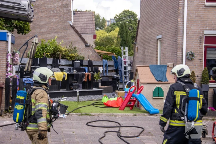 Brand in keuken van woning